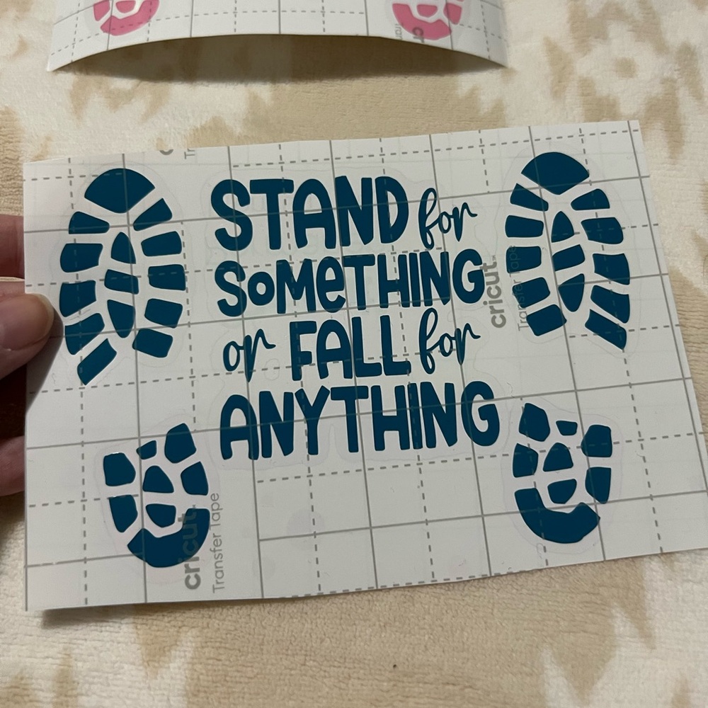 Stand For Something Or Fall For Anything Vinyl Decal ✨